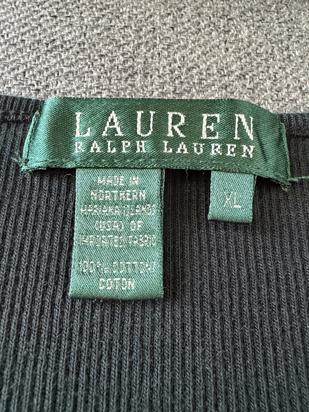 Lauren Ralph Lauren Black Lace Trim V-Neck Women's Tank Top - Brand Unspecified - Picture 6 of 6